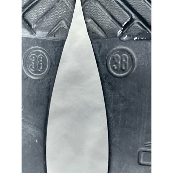 Dansko Patent Leather Clogs Metallic Silver & Black Mules Slip-Ons Size 38 - Picture 10 of 10